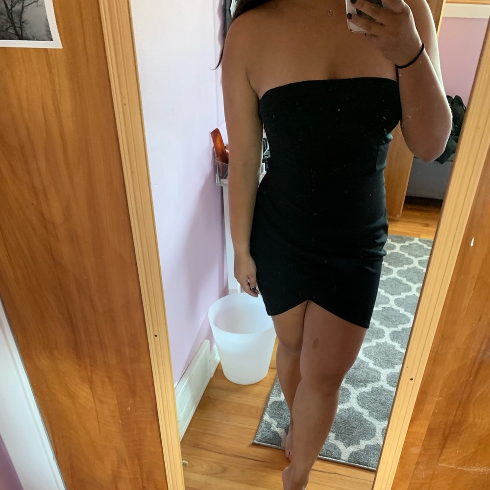 Little Black Strapless Dress